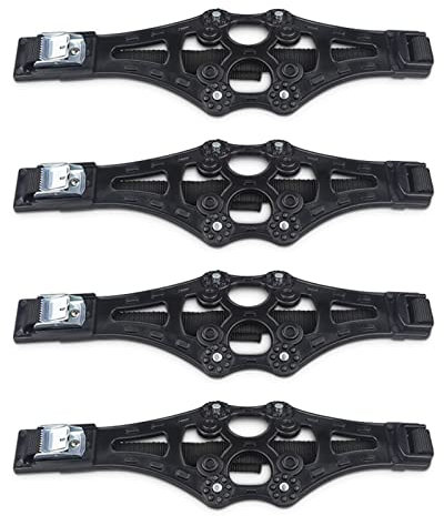 Für Jeep Grand Cherokee Four Generations 2011-heute. 8 Teile/Satz Autoreifen Winter Fahrbahn Sicherheit Reifen Schnee Einstellbare Anti-Rutsch-Rad TPU Ketten Schneekette (Farbe : Schwarz)