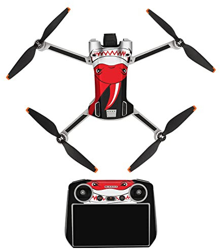 Fututech Aufkleber-Set für DJI Mini 3 Pro RC Pro, Schutzaufkleber für Drohne und Fernbedienung, wasserdicht, Anti-Aging, kratzfest, lebendige Farben (Himmel)