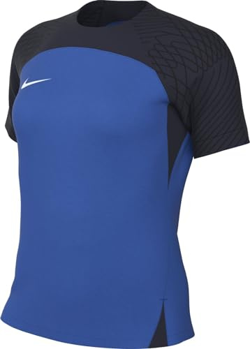 NIKE Women's W NK DF STRKE III JSY SS T-Shirt, Royal Blue/Obsidian/Obsidian/White, XS