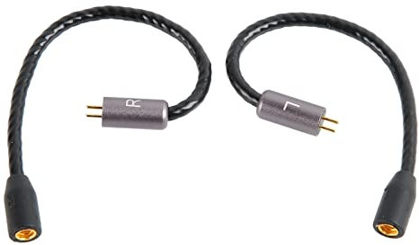 Annadue MMCX to 2 Pin 0.78mm Adapter Cable, MMCX Female to 2 Pin 0.78mm Male Headphone Jack Adapter Cord, Gold Plated Connector for Headsets with 2 Pin 0.78mm Connector Interface