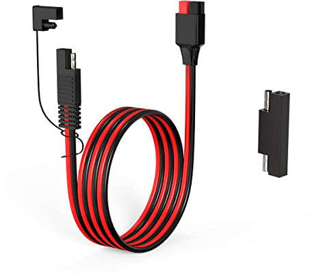 ELFCULB SAE auf Anderson 12 AWG Anderson Verlängerungskabel 45A Anderson Stecker für Powerstation Solarpanel Solargenerator(1.8M)