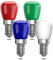 Bonlux E14 Farbige LED Glühbirne, 3W E14 Rot Grün Blau Glühbirne, für AC220-240v geeignet, Halloween/Weihnachten/Festival Licht, Bar/Festival Farbbirne