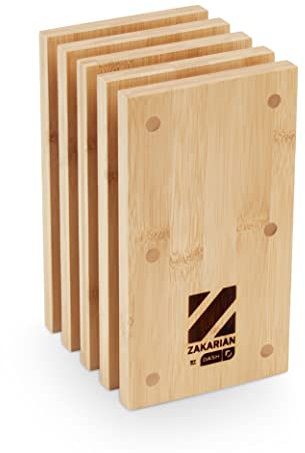 Zakarian by Dash Magnetic Bamboo Knife Block