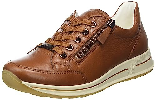 ARA Damen Osaka Low-Cut Sneaker, Cognac, 44 EU Weit