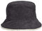noTrash2003 Wendbarer Damen und Herren Bucket Hat Fischerhut Fisherhat Anglerhut Bob mit Einer Cordseite und Einer Sherpaseite in 2 Farben und 2 Grössen (Carbon-Beige Grösse L/XL)