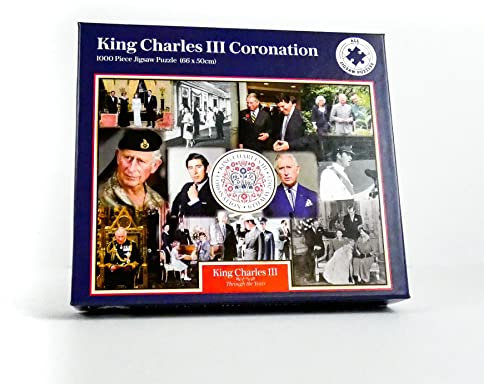 King Charles III Coronation Montage - 1000-Piece Memorabilia Jigsaw Puzzle - A Journey Through the King's Reign