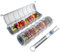 KABOB KING - Rollende Grillkörbe – 2er-Set mit abnehmbarem Griff – verbessertes Edelstahl-Grillzubehör, tragbare Grillkörbe für Outdoor-Camping, Heckklappen-Grillen