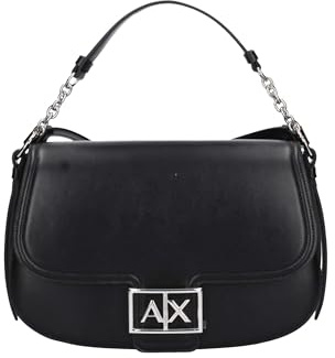 Armani Exchange Borsa a mano stondata Nero