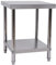 C-Juzarl Küche Arbeitstisch mit Ablage Gastronomie Gastro Edelstahltisch Küchentisch Zerlegetisch Tisch 60 * 60 * 80cm Edelstahl Küche Lebensmittel Zubereitungstisch,400kg