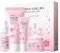 LAIKOU Sakura Gesichtspflege Set, Skincare Set für Teenager Mädchen, Hautpflege Geschenkset Frauen, 4 Stück Feuchtigkeitsspendend Skincare Geschenkset – Reiniger, Serum, Augencreme, Gesichtscreme…