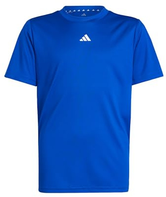 adidas Unisex Kinder Train Essentials Logo Regular Fit Junior Shirt, Royal Blue/White, 15-16 Years