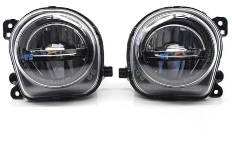 RUIHAHA Auto Nebelscheinwerfer für BMW 5 Series F07 F10 F11 F18 535I 528I 63177311293 63177311294, Auto Links Rechts Vorne Stoßstange Tagfahrlicht Nebelscheinwerfer Montage