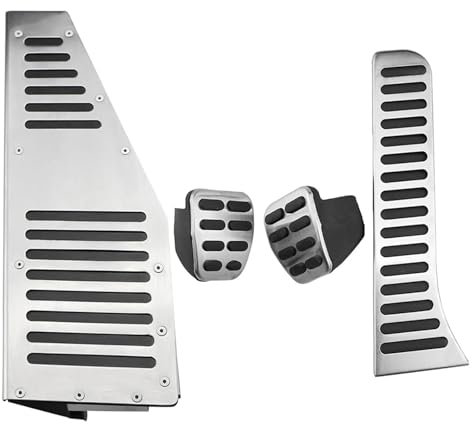 Edelstahl Pedale Kappen Für Golf 5 6 MK5 MK6 Für Scirocco CC Für Passat B6 B7 Für Shara Für Tiguan Für Jetta Mk6 Für Touran Für Vento Für Kaninchen Auto-styling Pedal Bremse Fußstütze Pedale(RHD MT wi