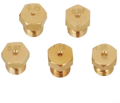 Natural Gas Jet Set, Complete Set Of 5 Burner Gas Hob Conversion Nozzles, Natural Gas Hob Conversion Kit For Natural Gas Usage, Easy-to-Install Hob Accessory