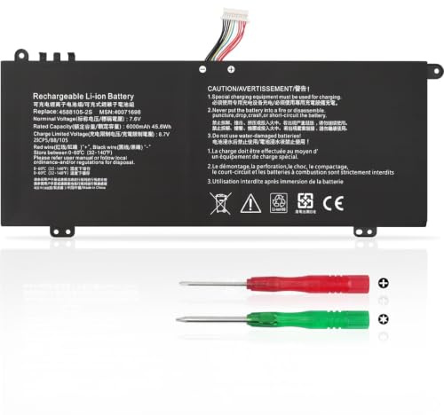 KXRSII 4588105-2S 4588106-2S Laptop Akku für Dynabook Satellite Pro C50-G | C50-J C50-E C50-H C40-G C40-H C40-J CS40L CS50L MEDION Akoya E15403 40071698 40072215 4588106 7.6V 6000mAh