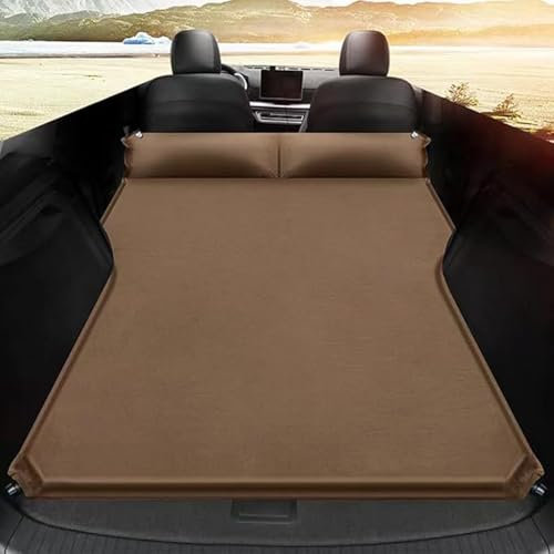 MoDma Auto Luftmatratze Für Kia Soul Seltos NIRO Sportage EV6 EV9, Aufblasbare Matratze Tragbar Dickere Reisen komfortabel Kofferraum Luftkissen Matratze,Brown1