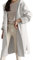 QINQNC Damen Zip Laufjacke Damen Lammfell Schwarz Damen-Reißverschluss, Winter-Reverskragen, Lange Ärmel, gepolsterte Lederjacke, Vintage-Mantel, Women's Outdoor Bomberjacke Damen (White, XXXL)