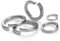BOUMVID 50 Pièces M8 Rondelle Autobloquante Rondelles Ressort Inox, Rondelles de Sécurité Fendues en Acier Inoxydable 304, Rondelle de Blocage Grower Frein Ressort, pour Vis Boulon Ecrou,