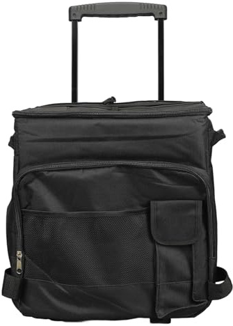 43 L Isolierte Kühltasche mit Rollen Auslaufsicher Weicher Kühler mit Rädern für Strand, Camping Reisen Tragbarer Rollkühler mit Trolley-Design Hergestellt aus 600D-Oxford-Stoff