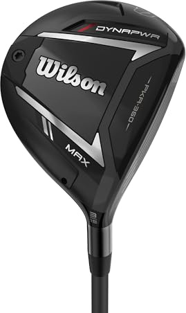 Wilson DYNAPWR Max Men's Fairway Woods Bois de Parcours Homme, Noir/Rouge, 3 (15 Degrees)