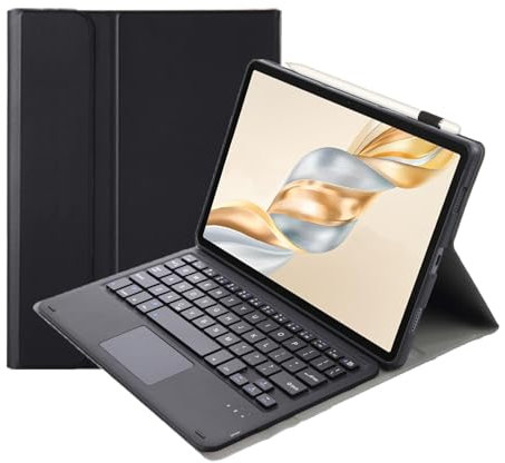 leleyo Cover tastiera trackpad per Honor Pad X9a 11.5 pollici Custodia tastiera trackpad wireless magnetica rimovibile qwerty per Honor Pad X9a 11.5 (Nero)