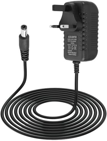 12V 1A Power Supply Adapter UK, AC/DC Adapter 100-240V 50/60Hz to DC 12V 12W Converter Adapter for Yamaha Keyboards, LED Strips, CCTV Cameras, Routers, Monitor, and Home Appliances 5.5x2.5mm DC Plug