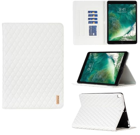 Generic Custodia a portafoglio in pelle con chiusura magnetica per iPad mini 6 (colore: bianco)