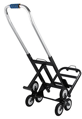 Carrello elevatore per Scale per impieghi gravosi con capacità di 190 kg, Carrello Pieghevole Portatile con Ruote per Un carico Massimo di 420 libbre.