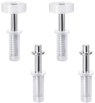 4PCS Bi-Fold Door Top Roller Guide Wheel and Pivot,Spring Loaded Bifold Door Hardware Kit,Closet Door Top Repair Kit for Barn Door Folding Pocket Door Accordion Door