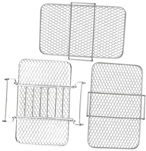 HIAKDOFT Supporto da Cucina Multilivello per Disidratazione e Grigliatura Resistente ad Alte Temperature e Antiruggine Accessorio per Friggitrice ad Aria e Forno Elettrico per Frutta Carne