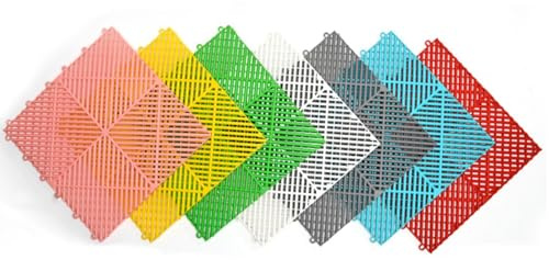 Almohadilla Anticaídas for Ventanas, Baldosas Modulares Entrelazadas, Estera De Drenaje De Empalme De 40x40x1cm, Uso Interior Y Exterior, para Balcones Escaleras Valla Jaula(White,10 PCS)