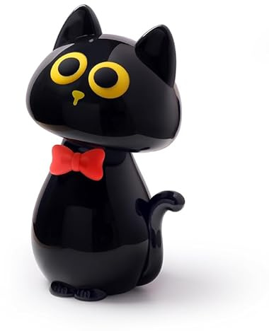 Katzenlampe, Freche Katzen deko Schreibtischlampe Geschenk für Katzenliebhaber, Touch Dimmbare Katze Nachtlicht für Kinder Mädchen Frau, Aufladbar Klein Nachttischlampe Kabellos (Schwarz, Katze)