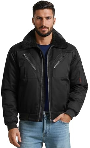 urbandreamz Pilotenjacke Arbeitsjacke 1-Farbig-schwarz-XL