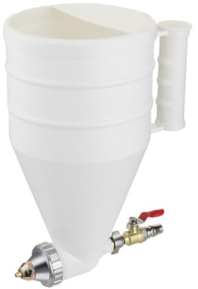 GRIRIW Praktische Farbspritzpistole mit Stabilem Charakter und Durchflussregler aus PVC und Legierung für Hausanstrichprojekte und Wandfarbe