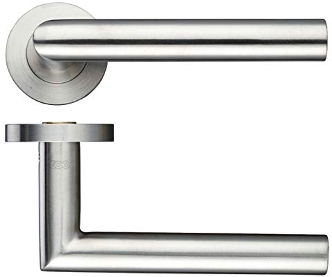 Zoo Mitred Lever - Satin Stainless Steel