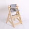 TIGGO Hochstuhl Treppenhochstuhl Babyhochstuhl Kinderhochstuhl Kindertreppenhochstuhl Babystuhl NATUR HC 25332-01 Natur/Creme