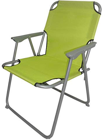 Garten Camping Sessel Oxford Metallrahmen Ø 18mm Maß: 57x54x75cm lime-grün