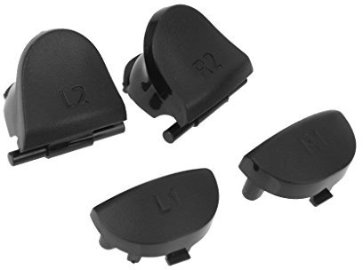 Gazechimp Remplacement L2 Boutons R2 L1 R1 Fixés Pour Sony PS4 Manette