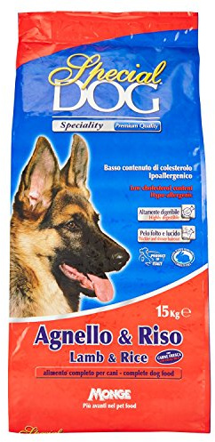 Monge Special Dog Kroketten - 15 kg Lamm und Reis ohne künstliche Farb- und Konservierungsstoffe