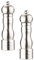 Rosenstein & Söhne Gewürzmühle Keramik: Klassische Salz- & Pfeffermühle, Keramik-Mahlwerk, Edelstahl, 2er-Set (Gewürzmühlen mit Keramikmahlwerk, Handmühle, Gewürz)