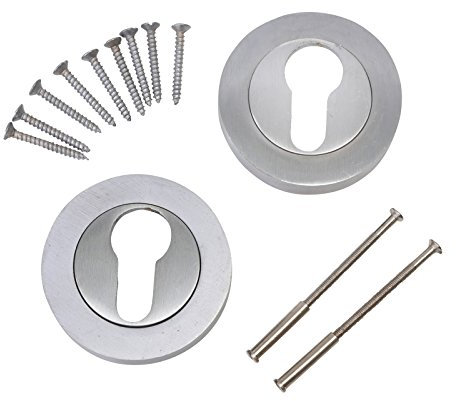 Escutcheon Euro Satin Chrome