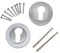 Escutcheon Euro Satin Chrome