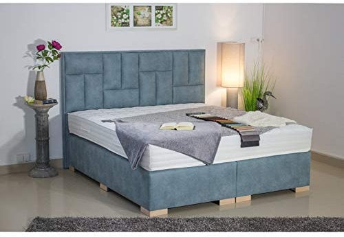 PAARA Boxspringbett Nevada | Anti-Rutschmatten | Royal-WS® Matratze mit Taschenfederkern mit integriertem Original GELAX® Topper Kern Komplettset - Jedes Bett EIN Unikat (180 x 200 cm)