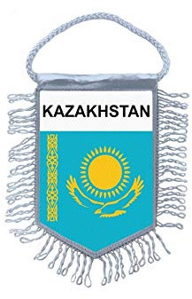 Akachafactory Wimpel mini Flagge Fahne flaggen miniflagge kasachstan