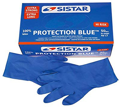 GUANTI PROTECTION BLUE LATTICE TG.L PZ.50