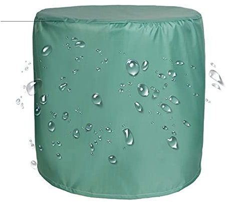 FOGUO Gartenmöbel Abdeckung Rund 185X110cm, Schutzhülle für Gartentisch Wasserdicht, 420D Oxford-Gewebe Abdeckhaube, Winddicht Abdeckplane mit Zugkordel, Möbelsets für Tisch und Stühle