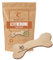 Wildfang® Leder Kauknochen Hund, Größe M – zahnpflege Hund, Hundespielzeug, kauspielzeug & kauknochen Welpen – für mittlere Hunde (10–15 kg), 1 Stück