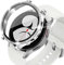 KeeFos Hülle kompatibel für Samsung Galaxy Watch 4 40 mm, Strassstein Gehäuse Panzerglas, 360° Rundum Schutzhülle, Displayschutz PC Schutzhülle, Kratzfest für Galaxy Watch 4 40 mm (Silber)