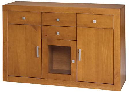 Dogar Kynus Recto, Aparador de 3 Puertas y 3 cajones, Medidas: 42x130x86 cm.