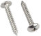 ORANXIN M5 x 45mm 20 Pcs Cabeza redonda Tornillos para madera 304 Acero inoxidable Cruz Cabeza de seta Tornillos Autorroscantes